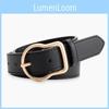 Belt With Womens Solid Color Design And Irregular Needle Buckle For Wear Casual