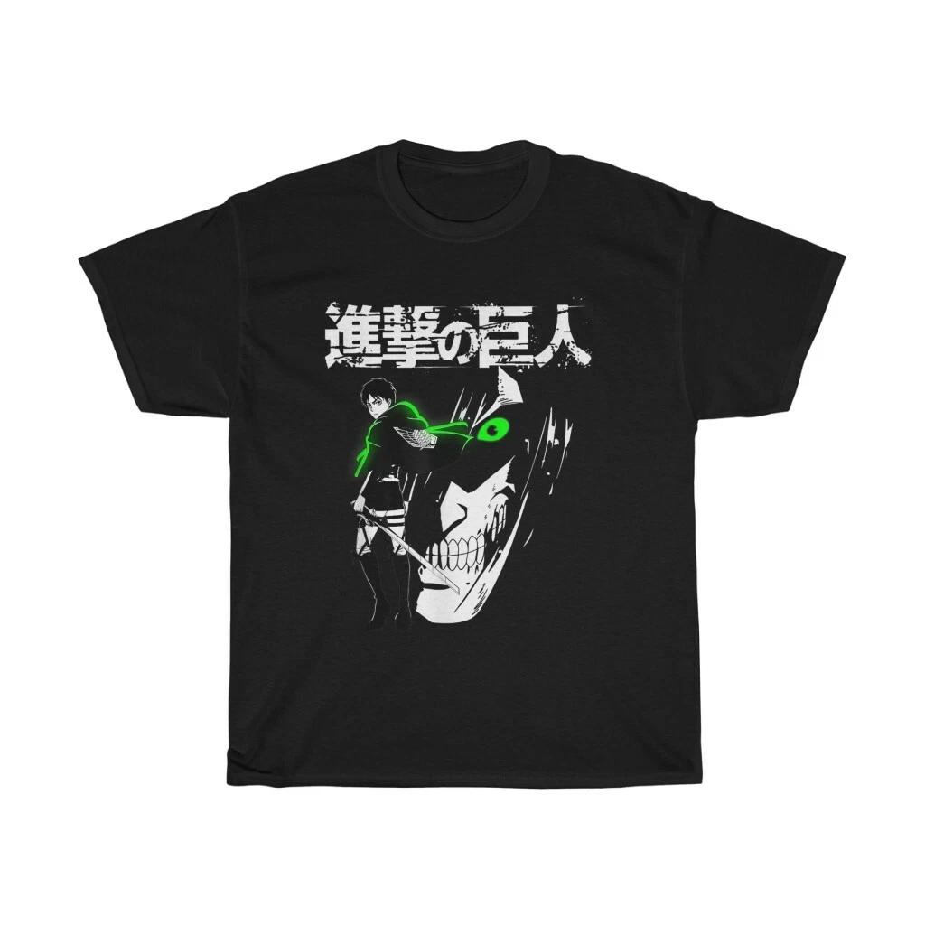 Eren Yeager Attack Titans Eren Yeager Shirt Men's T-Shirt Summer New Men's and Women's Streetwear