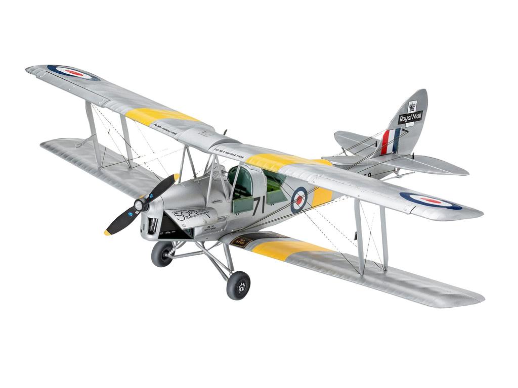 German Revell scale Royal Air Force 82A Tiger Moth plastic model kit molded in color 1/32 D.H. 03827,