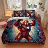 3Pcs Iron Man Breaks Through Brick Wall Bedding Sets For All Sizes New 3D Printed Bed Cover Comforter Duvet Cover Pillowcase Bedroom Decoration