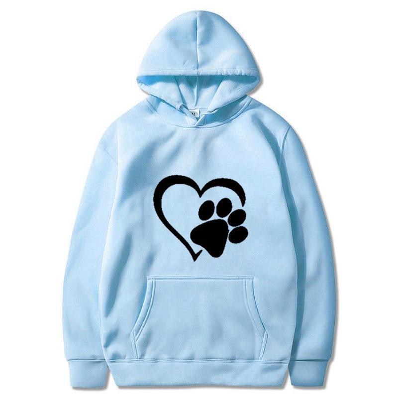 2025 spring and autumn men's black cat claw love couple shirt hooded sweater direct supply one piece hair