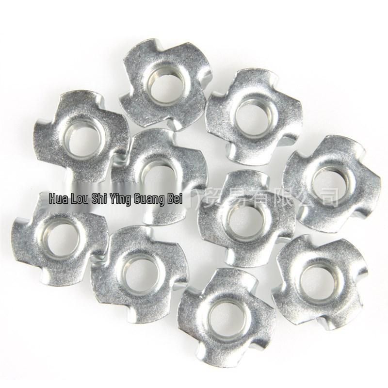 160PCS Four-Prong Wood Inlay Nuts M3-M10 for Furniture