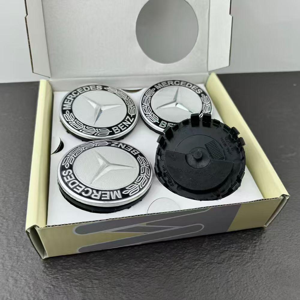 

4pcs 75MM Car Wheel Hub Caps Floating For Mercedes Benz C E A B S Class GLE GLA GLB GLC GLS W176 177 203 204 205 211 212 213 222