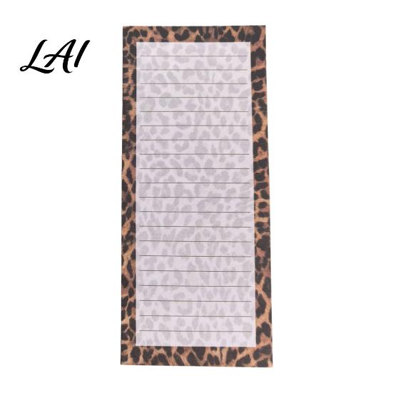 College Ruled Magnetic Sheet Refrigerator Notepad Highland Cow/Bow/Leopard Print Shopping To-do List with Magnet Pad for Kitchen Fridge And
