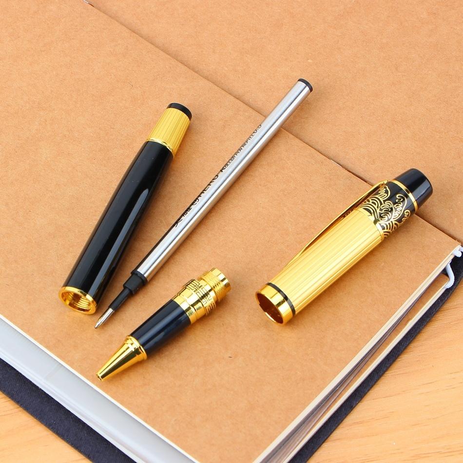 1PC 901 Penna con inchiostro in metallo per studenti, penna eterna per calligrafia, penna per ufficio