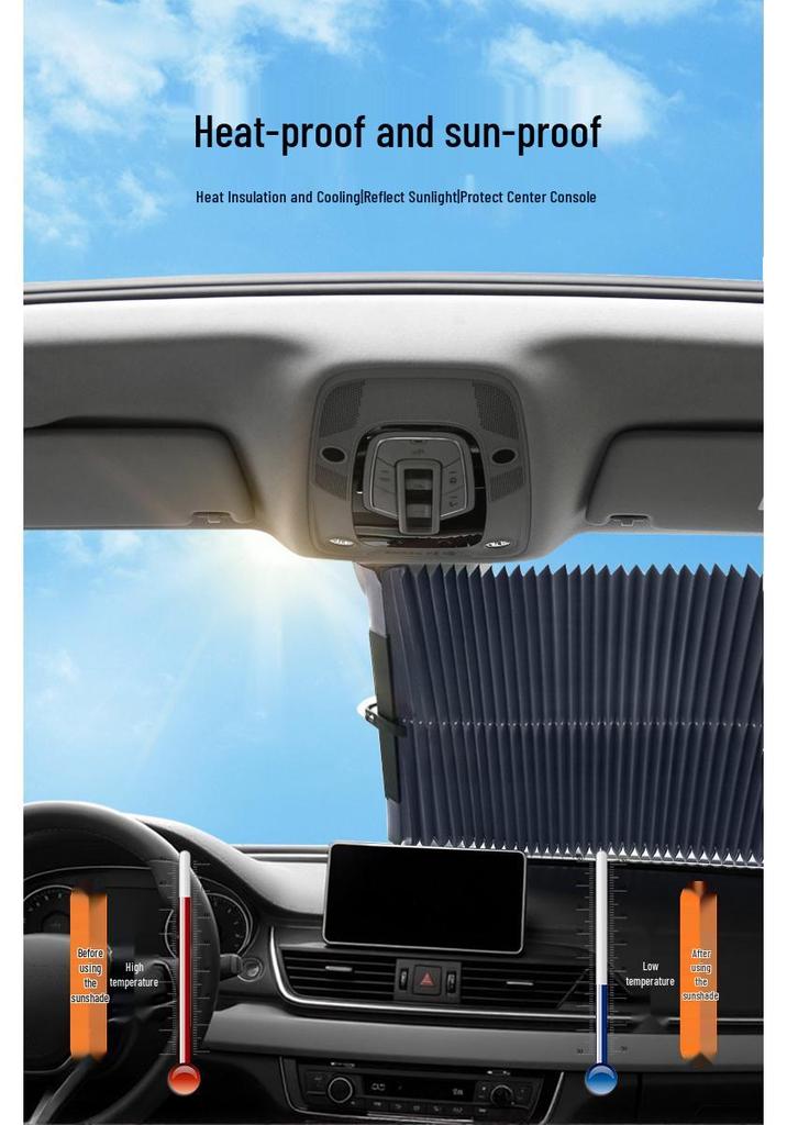 Retractable Car Sunshade - Sun Protection Visor