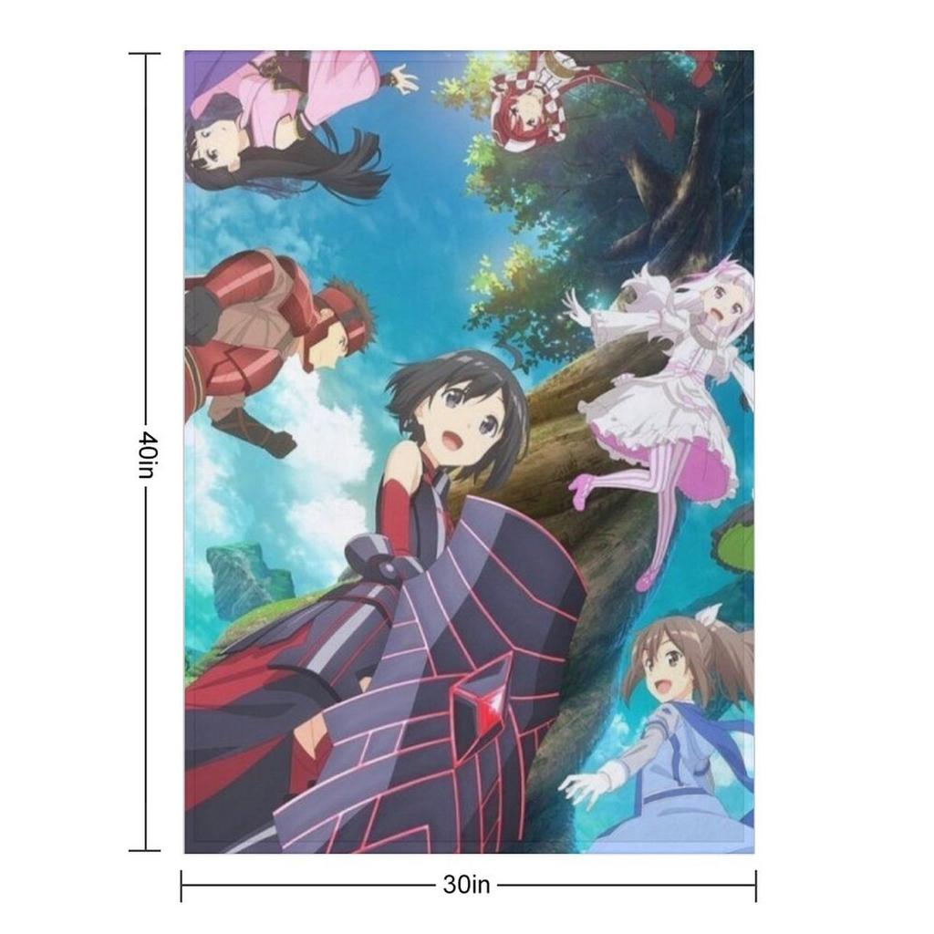 BOFURI: I Don't Want to Get Hurt, so I'll Max Out My Defense 3 Throw Blanket Blankets For Sofas Sofa Bed Fashionable Blankets