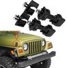 2 Set Car Hood Catch Lock Latches Buckle Bracket for Jeep Wrangler TJ 1997-2006 68038118AA 55176636AD