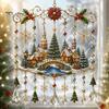 Lichtfangende Ornamente für Kamin Weihnachts-Windspiel, Acryl-Sonnenfänger für Außenbereich Garten Terrasse Dekorative Sonnenlichtfänger Deko, Hängend im Hof