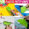5Pcs Putty Knife Set Flexible Plastic Paint Scraper Tool for Spackling,Wallpaper Scraper,spatula scraper, Drywall Repair Spackle