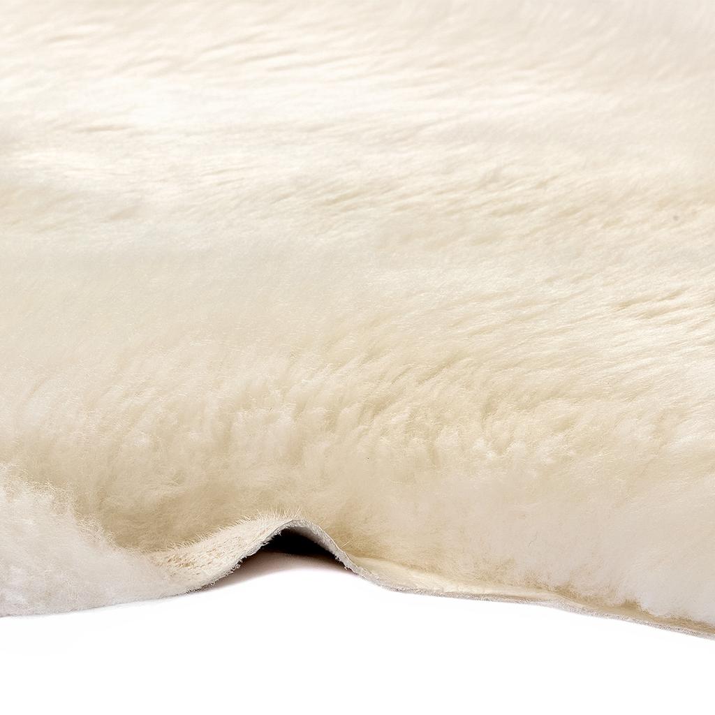 Φυσικό δέρμα προβάτου Λευκό 100-110cm μέγεθος 100-110cm