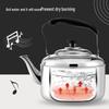 Pava Whistling de Acero Inoxidable 304 Extra Gruesa, Gran Capacidad, Compatible con Cocinas de Gas e Inducción para Uso Doméstico