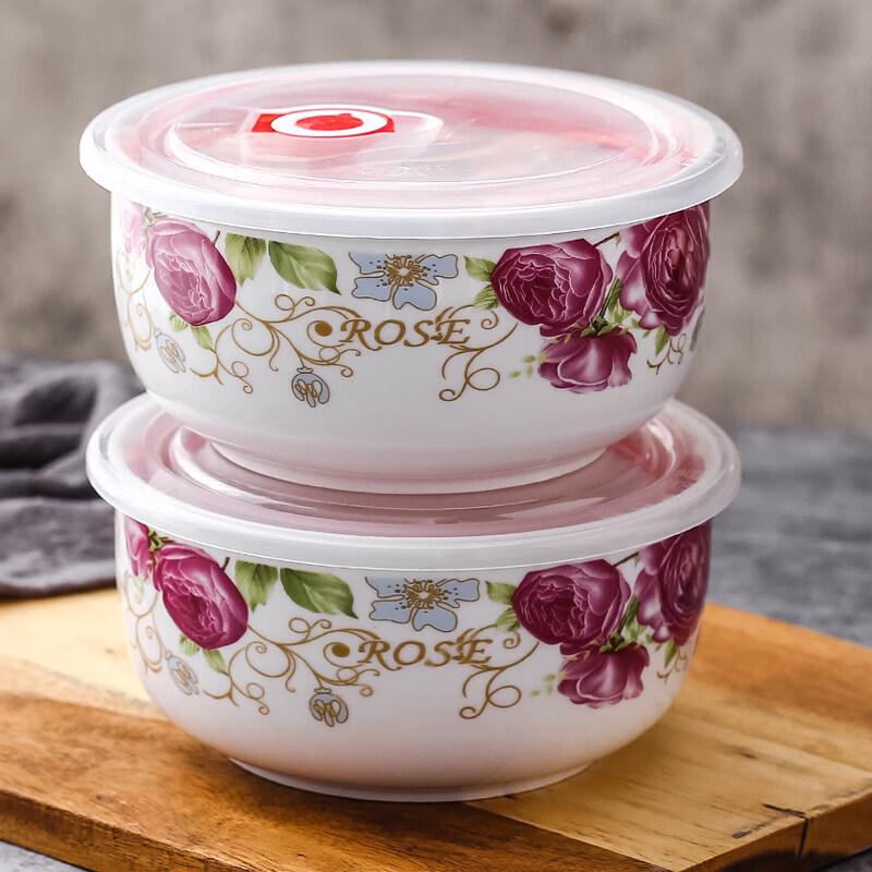 Ceramic Microwave Food Storage Bowl Set