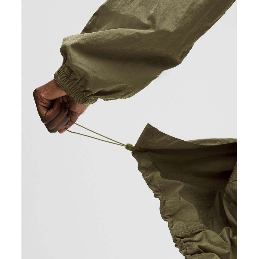 Lululemon Lightweight Woven Long Jacket Bay Leaf