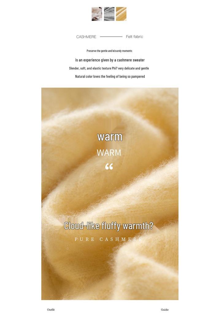 Women's Cashmere Cable Knit Sweater - Loose, Round Neck, Short, Thick for Autumn/Winter