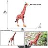 Large Giraffe Wild Animal Model Toy for Kids' Science and Cognitive Learning