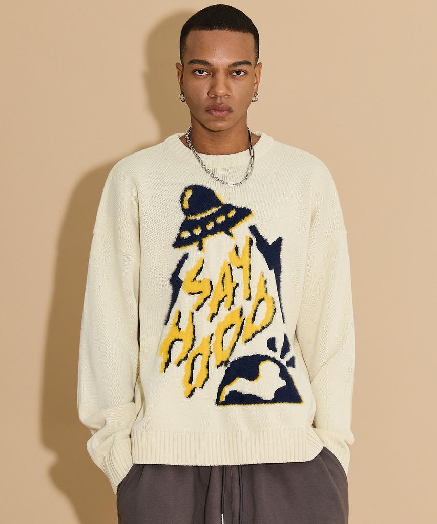 HOODHOOD Say Hood Knit Ivory