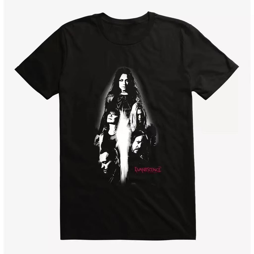 Summer Hot Sale Evanescence 2026 Tour Band Cotton Graphic T-shirt Men Women Vintage Hip Hop Streetwear Oversized T-shirt