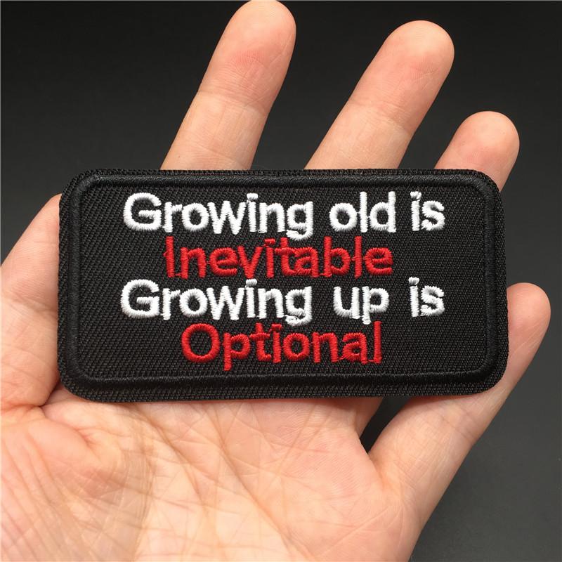 Letters Embroidered Patches For Clothing Iron On Patches Text Diy Appliques For Clothes Jacket Stripes Slogan Stickers