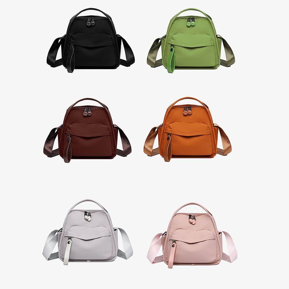 Waterproof Women Crossbody Bag Large Capacity Solid Color Single Shoulder Bag Hand-held Lightweight Commuting Bag Travel