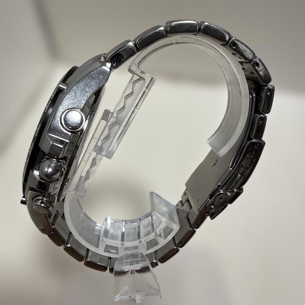 Used CASIO EDIFICE EF-543DJ Quartz Black-Silver