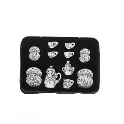 1Set 1:12 Puppenhaus Miniatur Porzellan Keramik Teetasse Set Geschirr Küche Puppenhaus Teekanne Diy Spielzeug