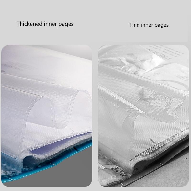 Dokumentenmappe mit Schutzhülle Papierablage Organizer Mappenbuch Wasserfest Präsentationsmappen