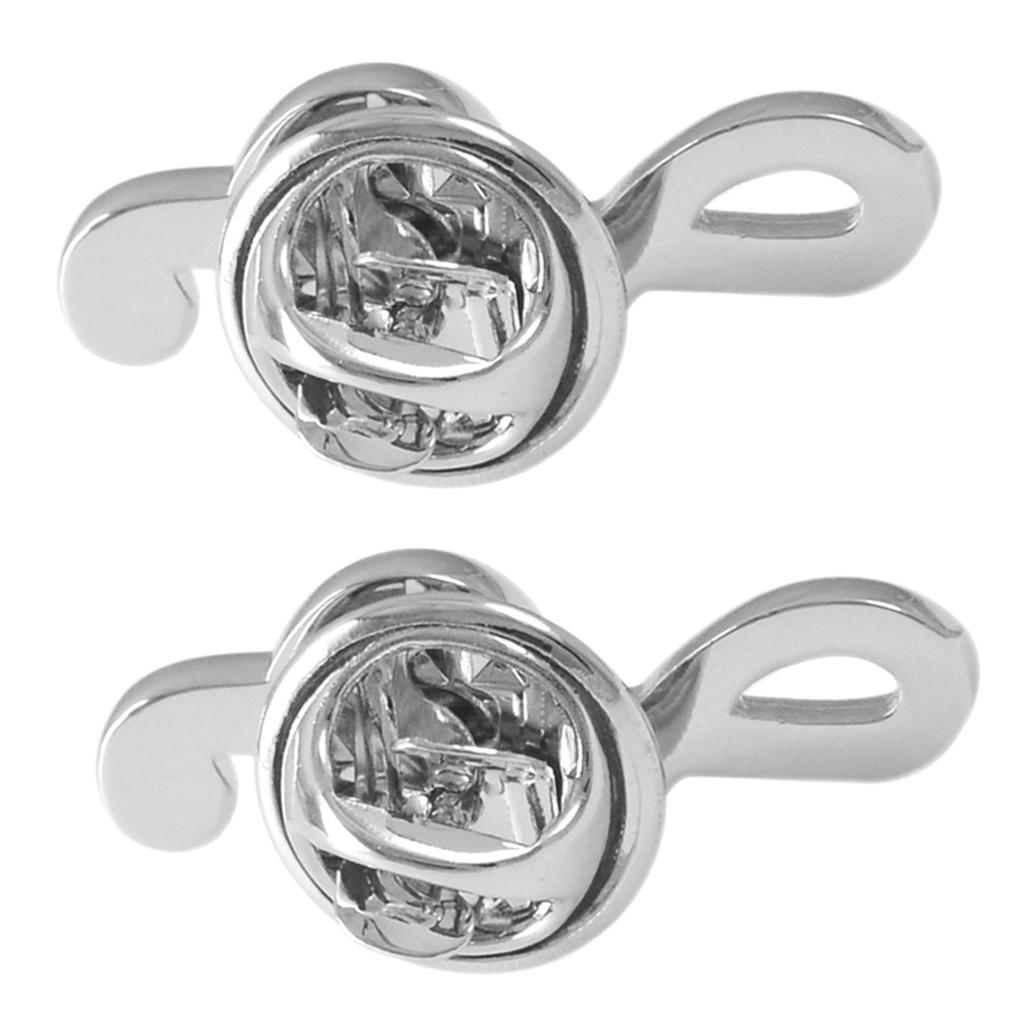 2Pcs Novelty Lapel Pins Music Note Brooch Pin Badge Button for Clothing Bags Backpacks Jackets Hat