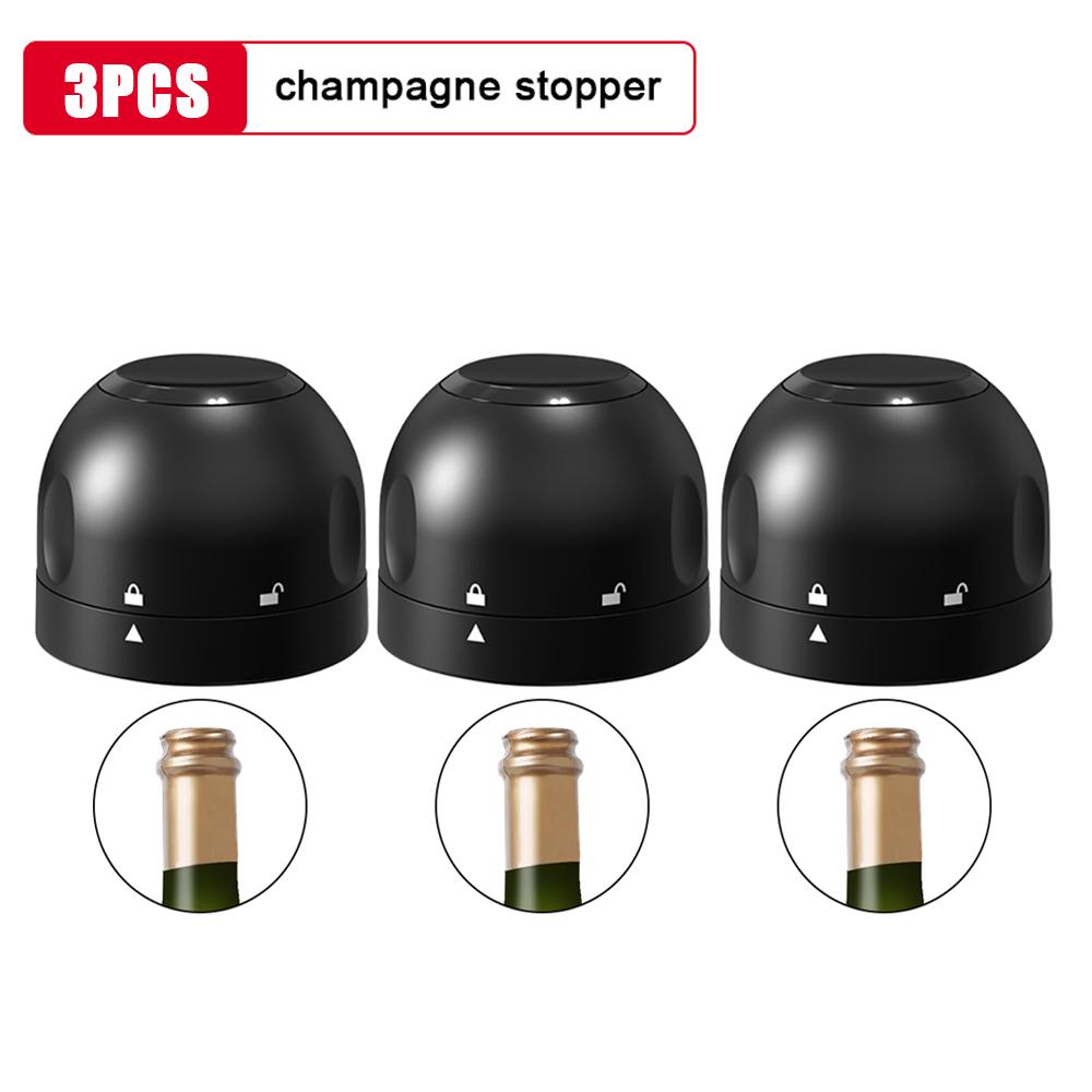3 stücke Rotwein Flaschenverschluss Vakuumverschluss Flaschenverschluss Silikon Champagner Stopper Kann Frischhalten Für Rotwein Behalten Stecker Bar werkzeug