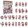 Christmas Calendar Advent Blind Box Toy Cute Snowman Decorative Pendant Acrylic