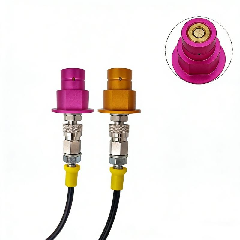 Universal Beverage Machine Gas Adapter Hose 1.5m With Pressure Gauge For Big Cylinders DIN477 W21 8 14 Connection