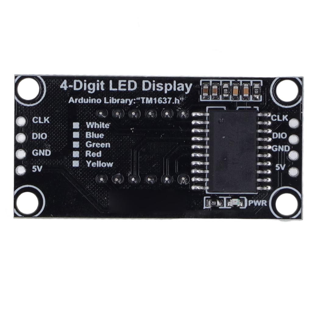 4 Digit Tube LED 7 Segment Display TM1637 Driver Digital Optoelectronic Module Blue 0.36in