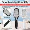 Stainless Steel Foot File Double-Sided Foot Trimmer For Heel & Foot Exfoliation