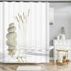 Pebble Printed Shower Curtain Mildew Washable Bath Curtain With Hook Bathroom Decorative Curtain 3D Shower Curtains 240x180cm