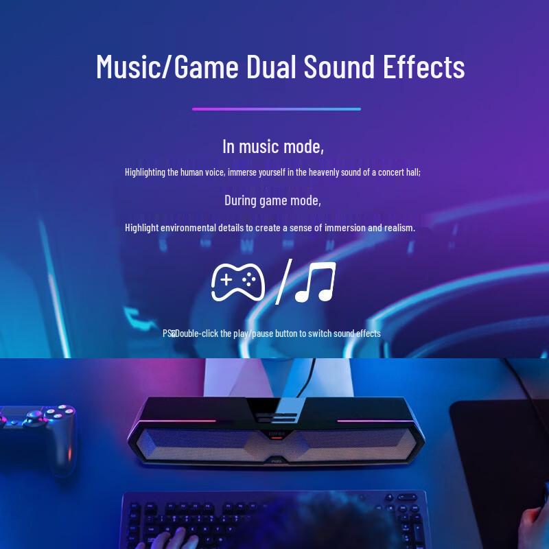 Edifier M30 RGB Desktop Gaming Speakers CN Plug (adapter Included)