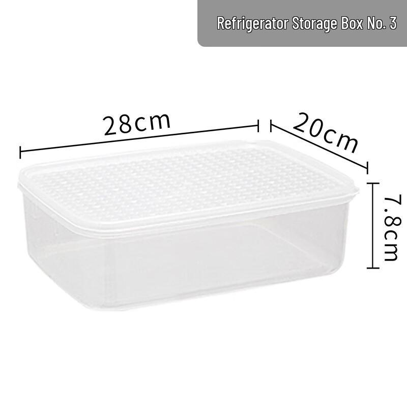 SPACEXPERT Transparent Refrigerator Food Storage Container with Lid