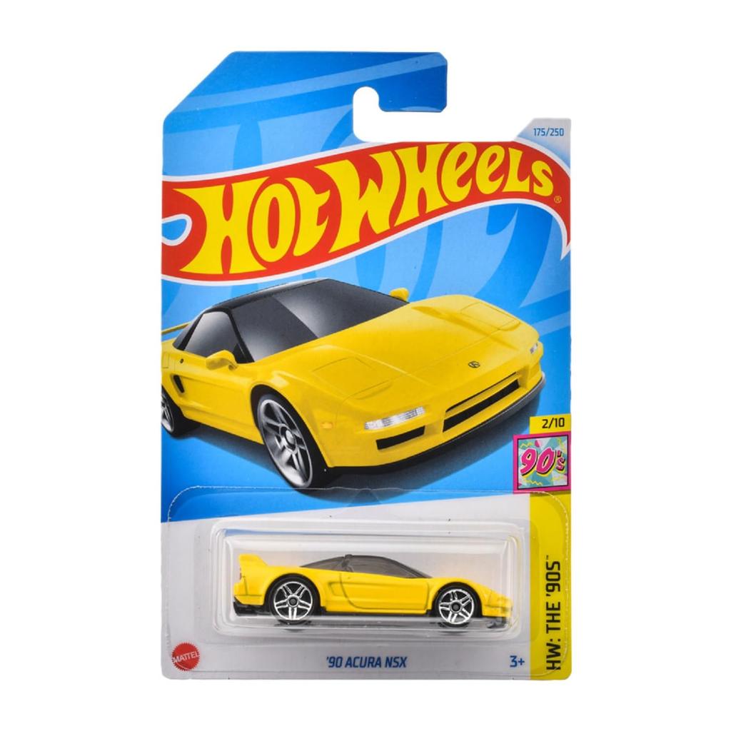 Hot Wheels Basic Car '90 Acura NSX Vehicle Toy, Yellow, HXR11, Ages 3 and Up
