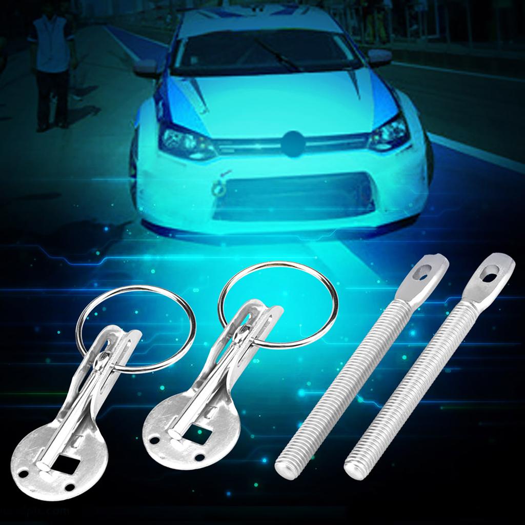 Universal Bonnet Hood Pin Pins Lock Latch Kit for Racing Sport Car