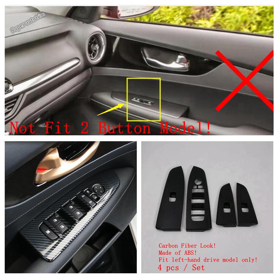 Head Light / Window Lift / Gear Shift Panel Cover Trim For Kia Forte / Cerato / K3 - Carbon Fiber Interior Accessories