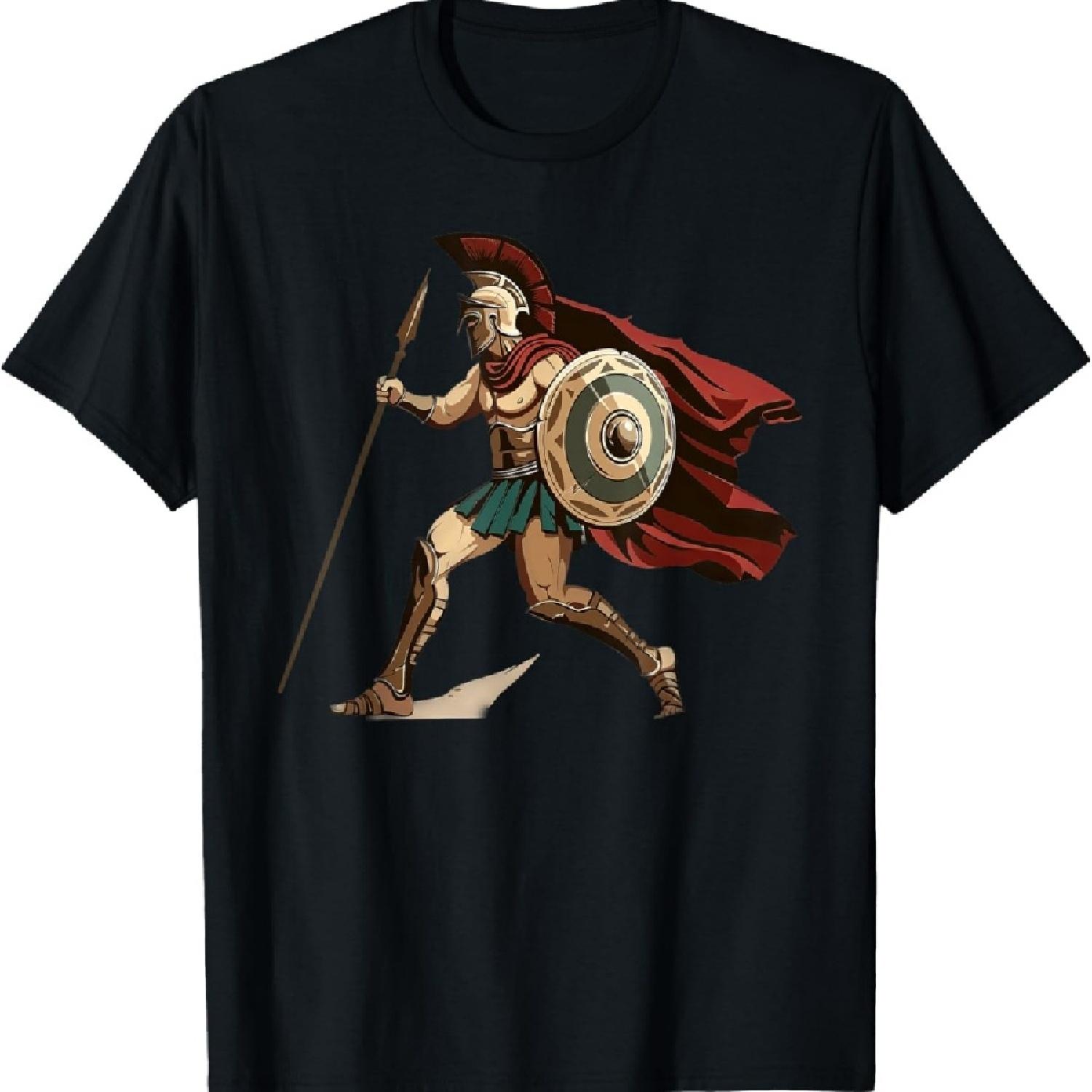 

Ахиллес Мультяшный Греческий Воин Троянская Война Футболка XXXXXL чёрный
