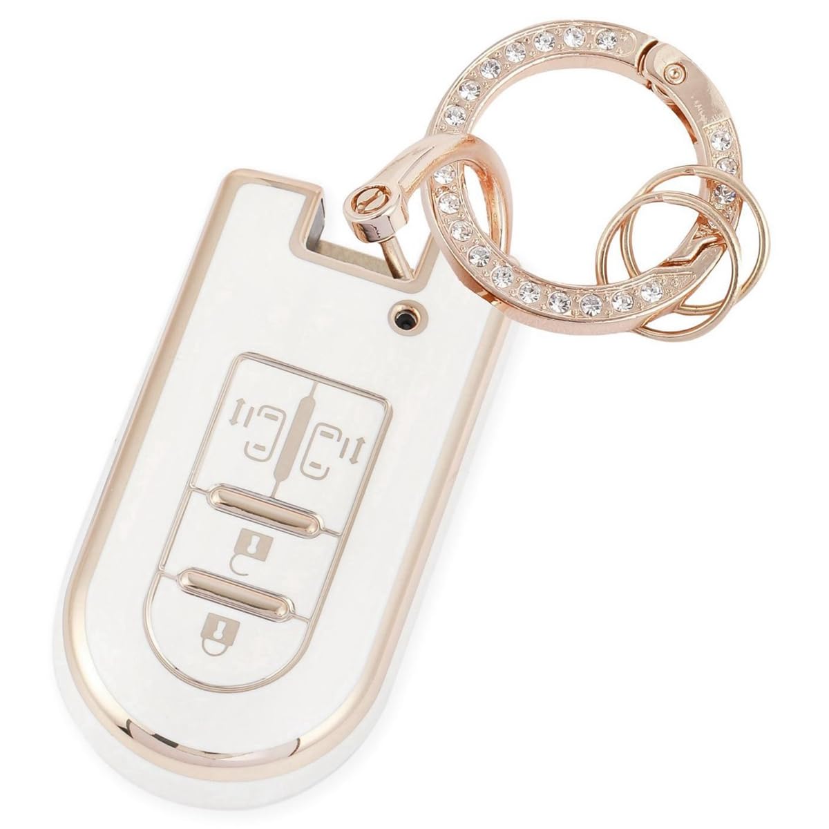 

Чехол для ключа, совместимый с Toyota Daihatsu Tank Roomy, чехол для ключа Tanto Tanto Custom Wake New Move Canvas Move Custom, чехол для смарт-ключа с блестками [YANMW] (4