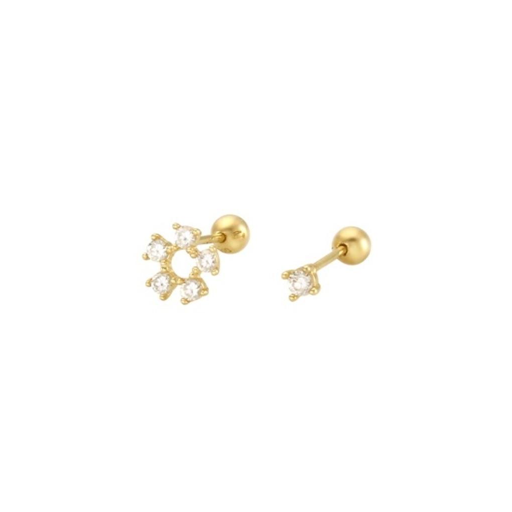 LLOYD Daily Cubic 10K GOLD Gold Earrings (LPTF2061T)