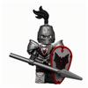 Medieval Lion Knight Minifigure: Castle & Dragon Knight Building Blocks Compatible with Lego