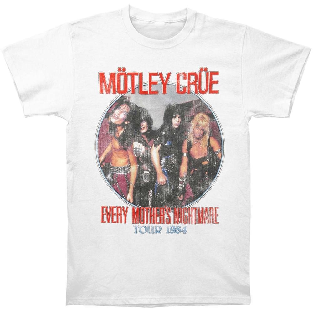 Motley Crue Every Mothers Nightmare T-shirt XX-Large White Unisex T-Shirt XXXXL