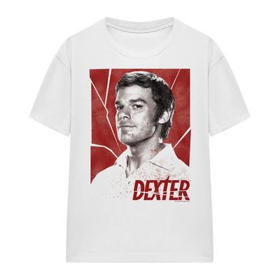 Dexter Poster Ladies 100% Cotton T-shirt Mens Tees Top S-2XL, White