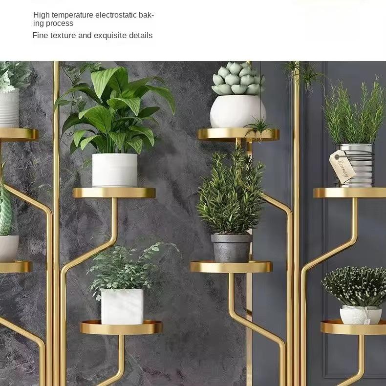 Movable Multi-layer Indoor Plant Stand with Wheels for Flowers and Pothos, Balcony or Living Room Floor-standing Storage Rack.