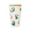 mofusand 350ml Vacuum Tumbler with Wooden Lid Office Work Desk Cup Insulates Hot or Cold Drinks Cute Cat Design Double-walled [Shark Cat] 53-2096