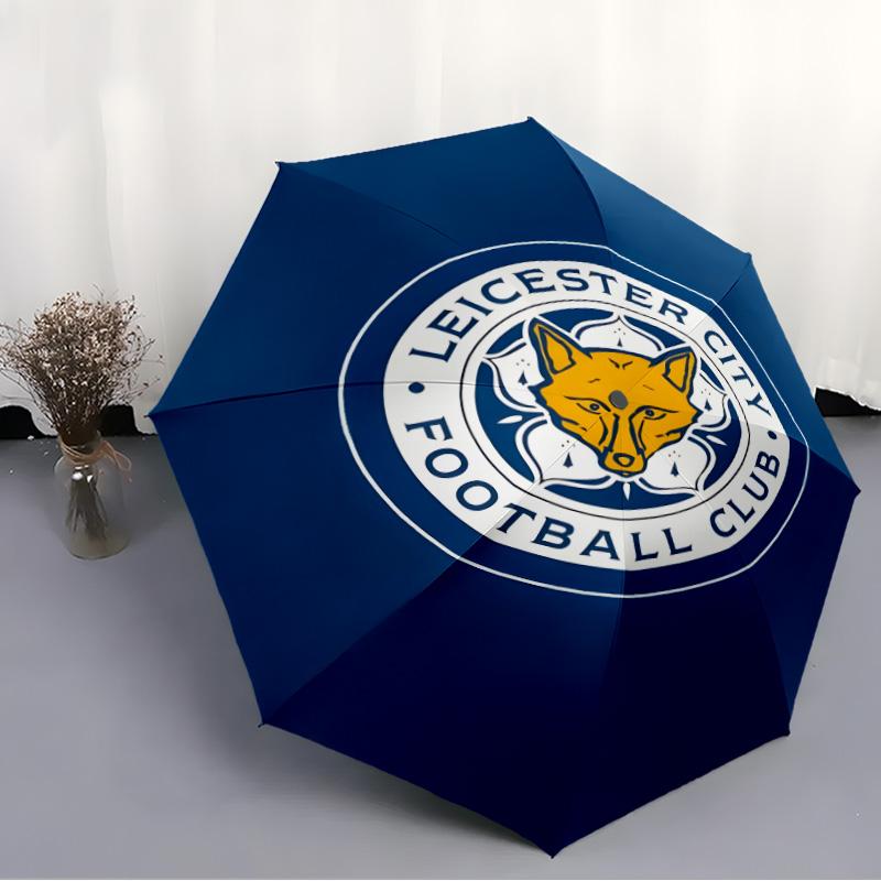 1pc Leicester City FC Umbrella, Sun Protection, And UV Shielding. It Has Eight Sturdy Ribs for Outdoor Use And Perfect As a Holiday Gift