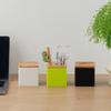 Japanese Simple Wind Large Capacity Porous Pen Holder Storage Box Office Student Desktop Stationery Storage Box