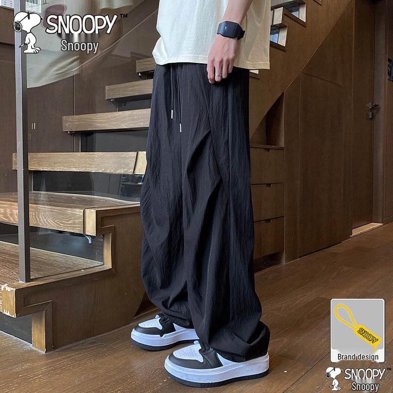 Snoopy Men s Summer Casual Straight-Leg Pants M